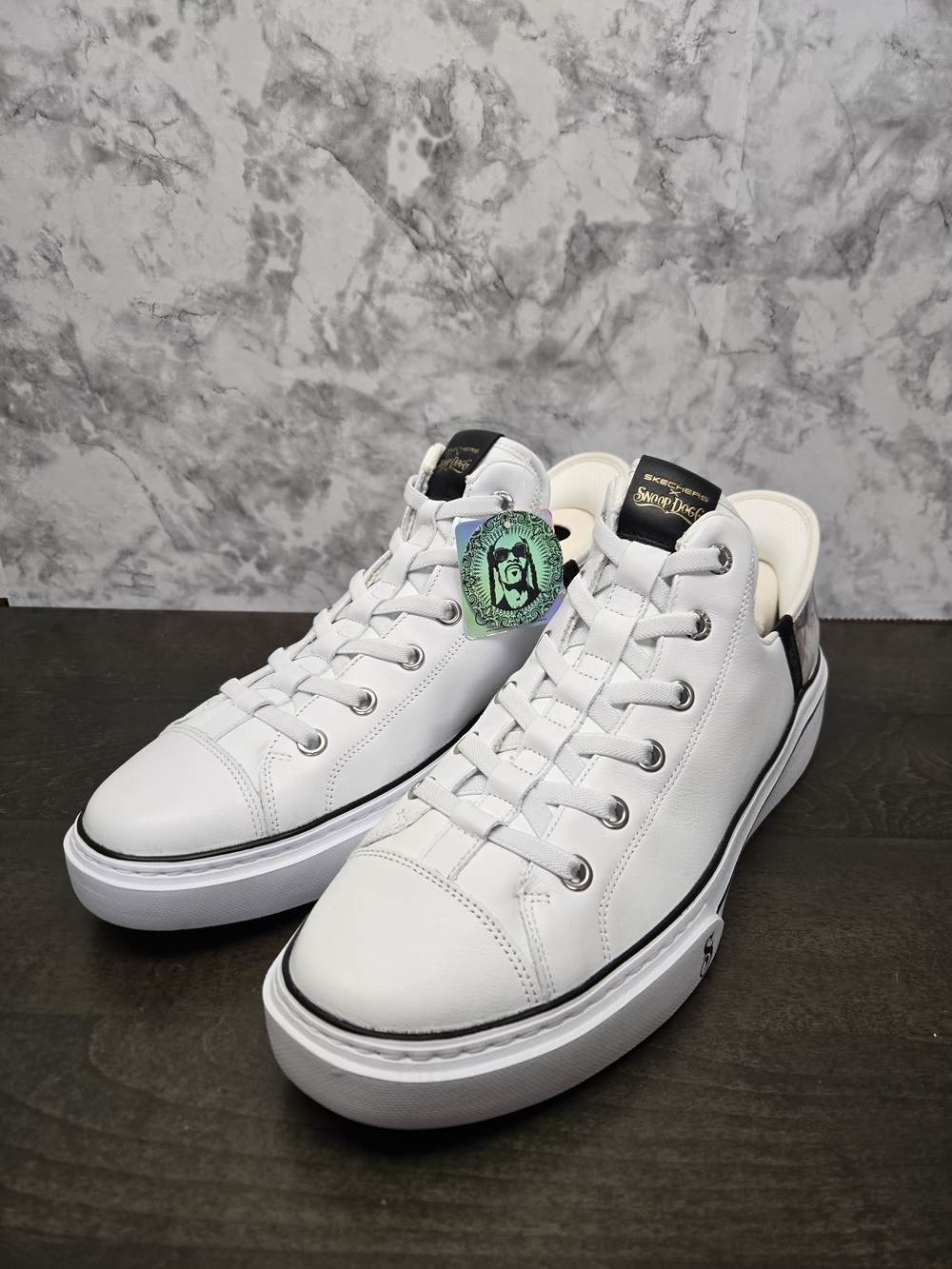 Skechers X Snoop Dogg Collab White 11 or 12 Men’s Low-Top Sneakers NIB